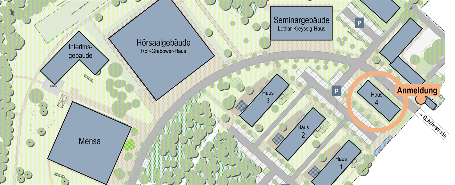Bild: Das Bild zeigt einen Lageplan mit Haus 4.