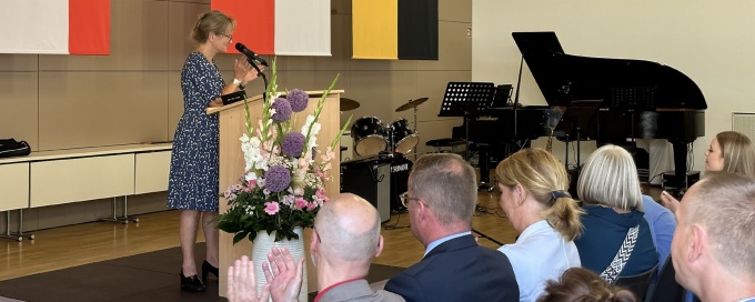 Begrüßung durch die stellv. Leitung der LFS, Susanne Bittighöfer