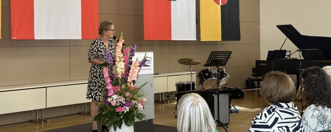 Begrüßung durch die stellv. Leiterin der LFS, Susanne Bittighöfer