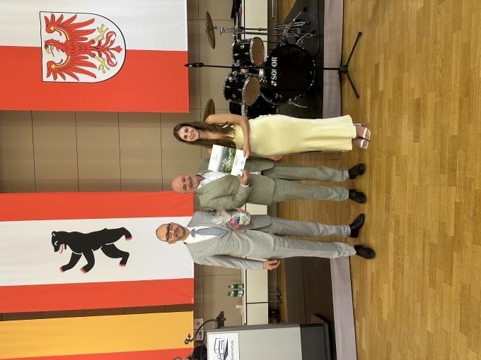 Thilo Gebauer, Robert Crumbach und die beste Absolventin des Landes Brandenburg